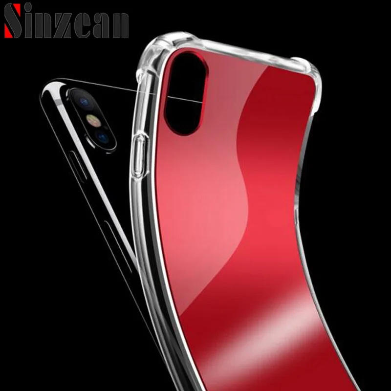 Sinzean для IPHONE 6/7/8 Plus зеркальная крышка чехол для IPHONE X Красочные Силиконовый мягкий бант из ленты TPU с изображением CaseFull защита 30 шт./лот