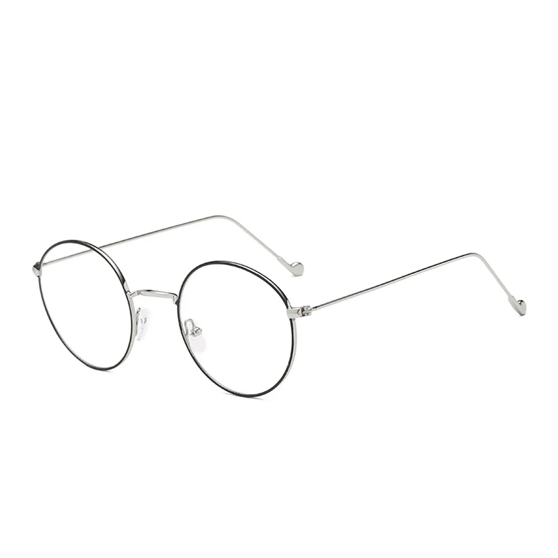black s myopia 1.5 Iboode, новинка, Ретро стиль, металлическая круглая оправа, очки для близорукости, для женщин и мужчин, короткие, с прозрачными линзами, для студентов, очки с градусом-0,5 до-4,0 - Цвет оправы: black s myopia 1.5