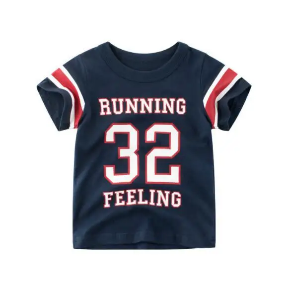 t-shirt 23 Новая футболка для мальчиков, детские базовые футболки, футболки с рисунком кактуса, детская спортивная одежда, дизайнерские рубашки для маленьких мальчиков 2-10 лет - Цвет: t-shirt 23