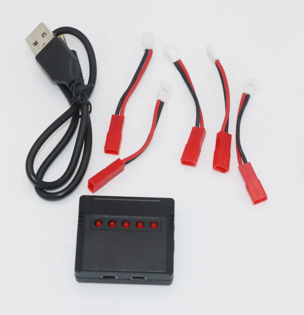 5 шт. 3 7 в 800 мАч lipo батарея + USB зарядное устройство портов с для H12C H12W DFD F181 RC