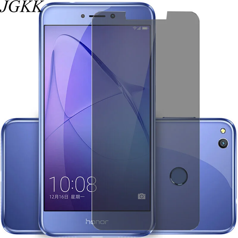 JGKK надежное закаленное стекло для Huawei P8 Lite Анти шпион Scrren протектор Honor 8 черная