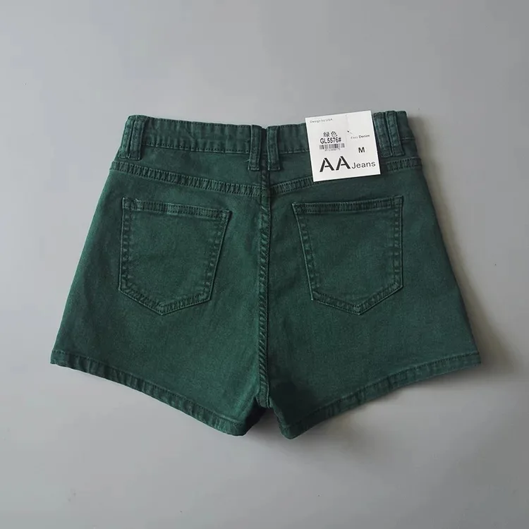 Women High Waist Denim Shorts Zipper Side Casual Summer Hot Short Jeans Sexy Booty Shorts Hotpants
