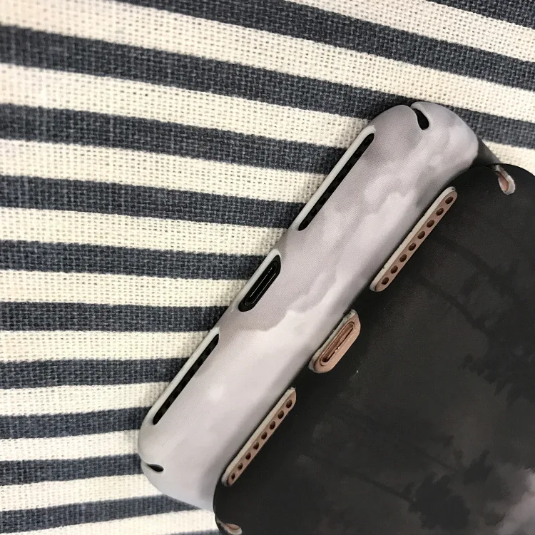 Винтажный чехол для телефона с принтом гор леса облаков iPhone 6 Puls 6s 7 8 Plus X жесткая