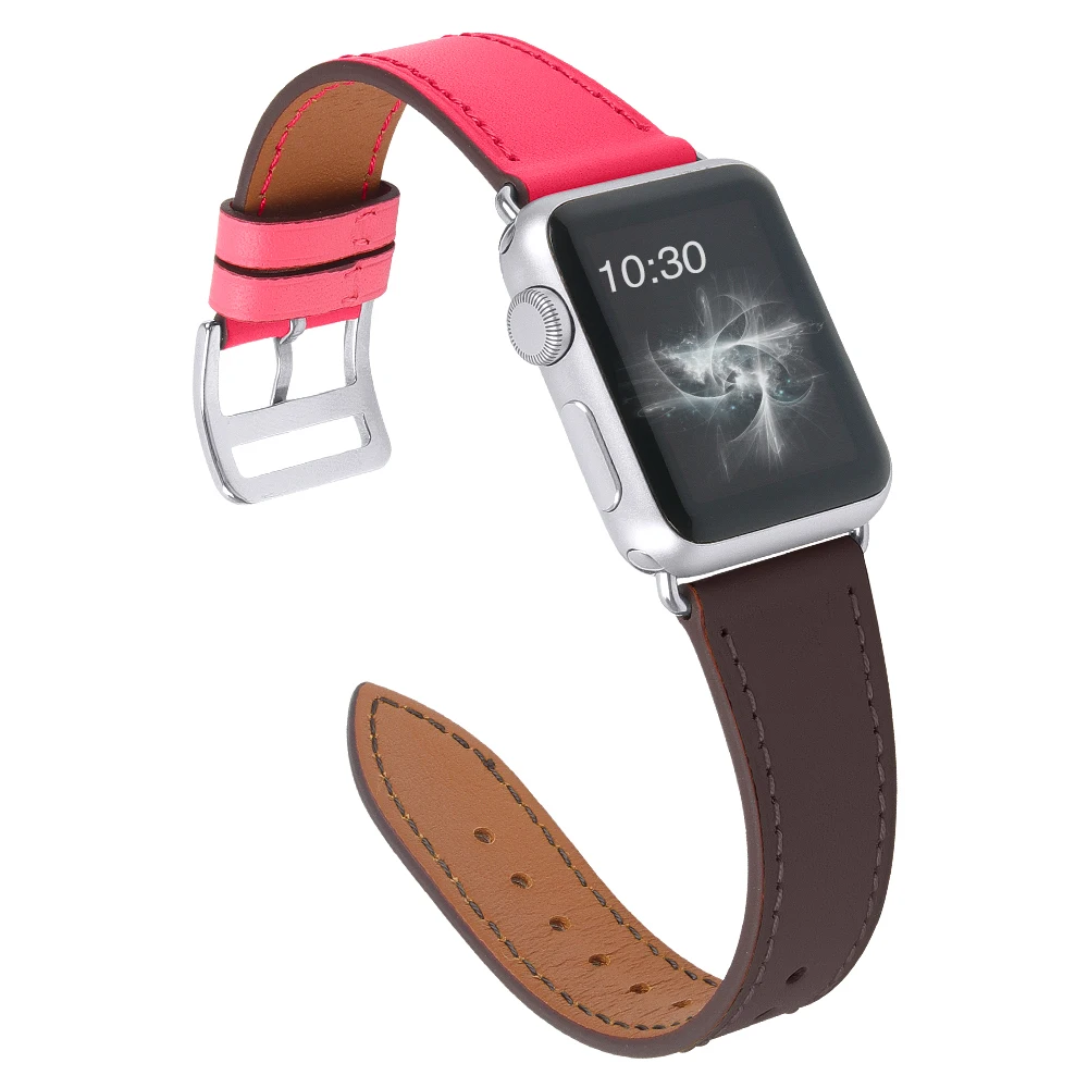 Joyozy кожаный браслет для наручных часов Iwatch apple watch 4/3/2/1 натуральная кожа ремешок для apple watch, ремешок 38 мм/42 мм/40 мм/44 мм