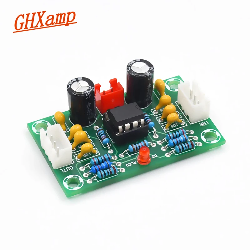 

GHXAMP Audio NE5532 Preamplifier Op-amp Board Preamp Tone 5 times amplification Dual Channel For amplifier DC12-30V