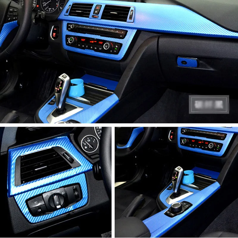 Автомобильный Стайлинг новинка 3D наклейки из углеродного волокна для интерьера