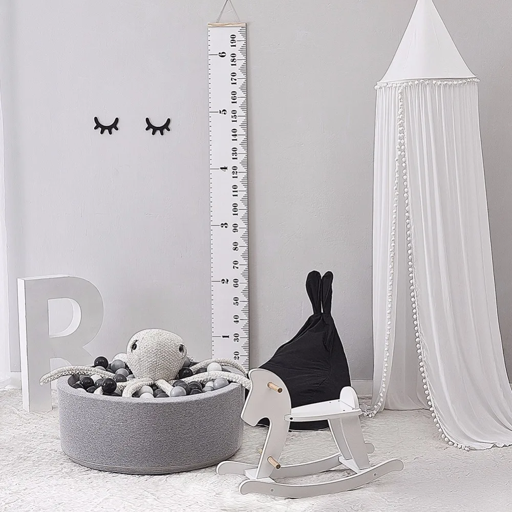 Nordic Style Crib Netting Large Cotton Ball Dome Solid Color Mantle Baby Room Reading Corner Decoration Tent Mosquito Net | Мать и