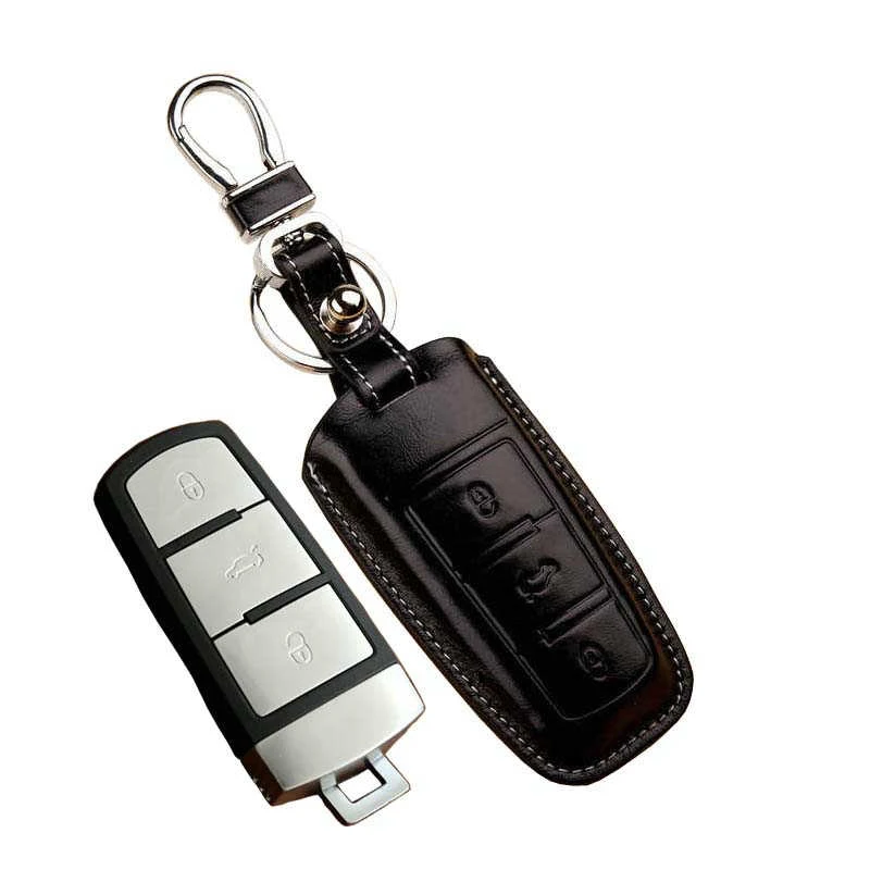 Модный кожаный чехол для автомобильного брелка умный пульт дистанционного