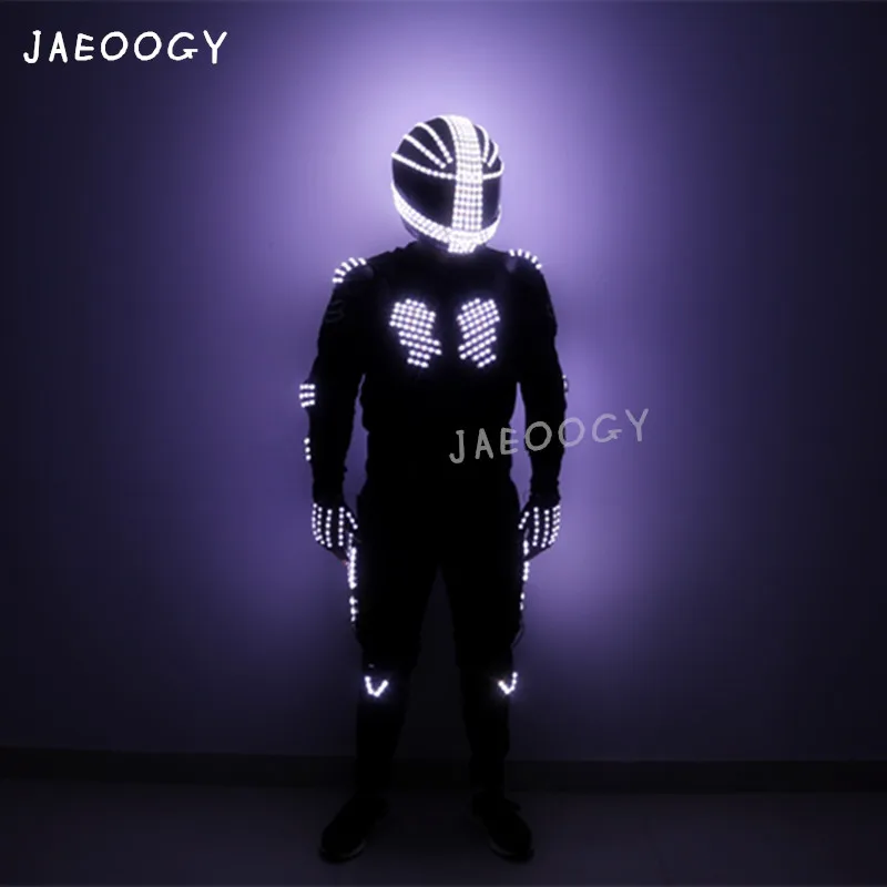 Бесплатная доставка певица с подсветкой LED одежда в стиле хип-хоп робот