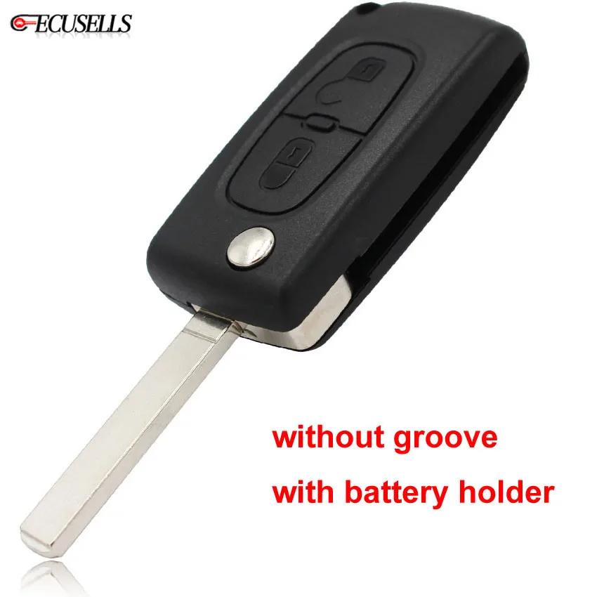 2 кнопки Складной флип чехол для дистанционного ключа от машины оболочка Citroen C2 C3