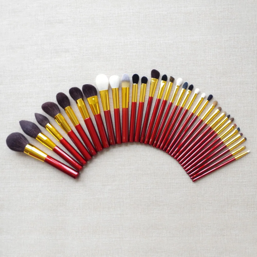 Профессиональный набор кистей для макияжа ручной работы Мягкие кисти из козьей