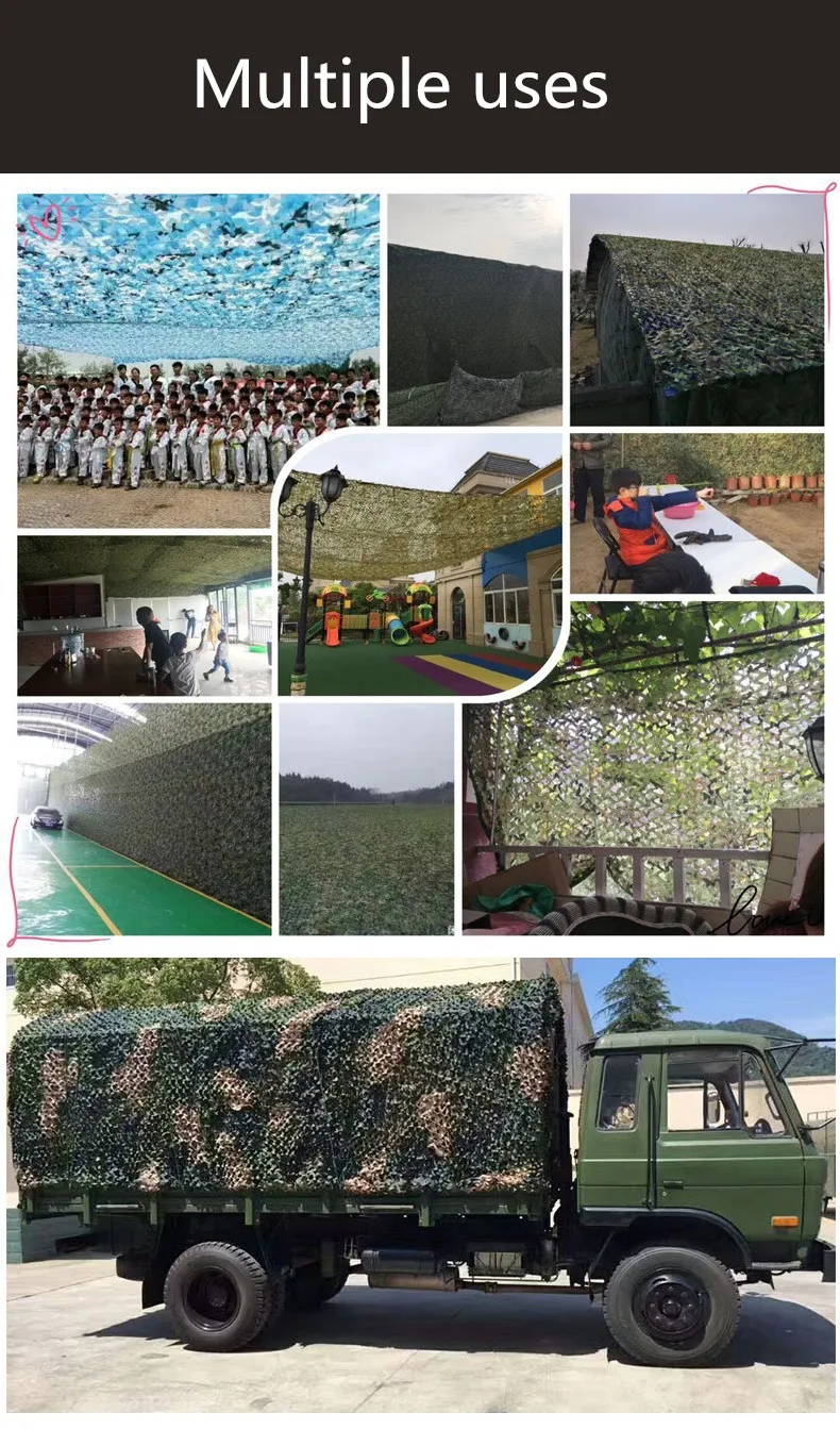 2X4 м/2x5 м/3x4 М/4x5 м двухслойная Военная камуфляжная сетка Солнцезащитная камуфляжная сетка для охоты кемпинга домашнее украшение 10 цветов