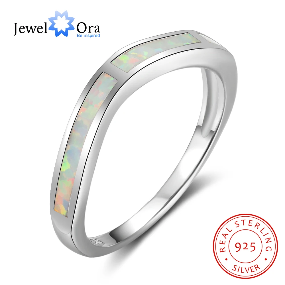 

Milky Opal Stone Soild 925 Sterling Silver Rings For Women Party Jewelry Gifts For Her (JewelOra RI103257)