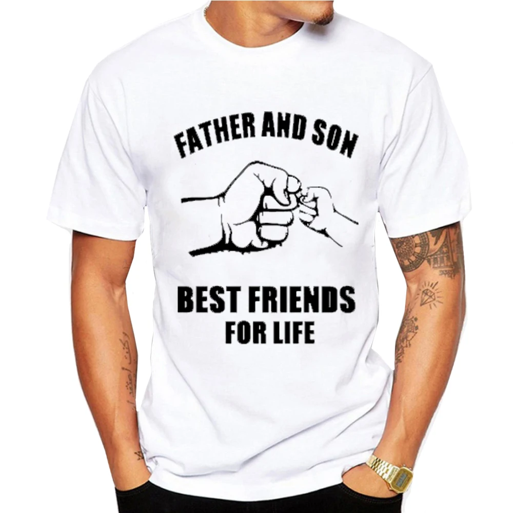 Лучший набор футболок Для мужчин Забавный Fathers Day подарок Отец и сын друзей для