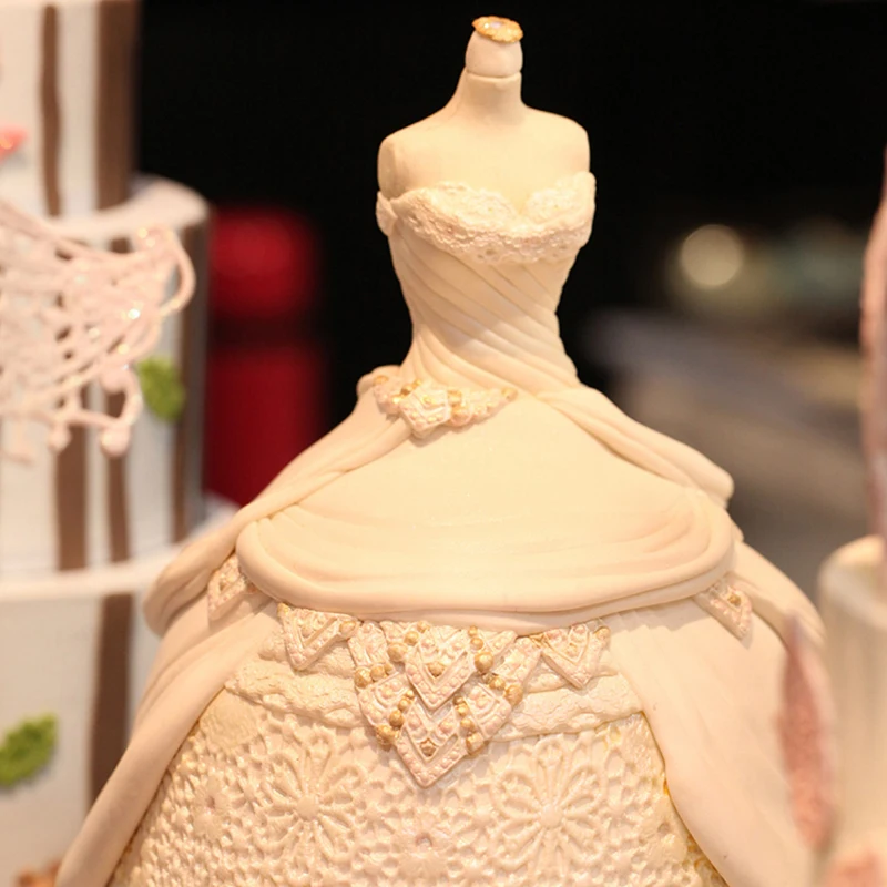 Свадебная Пряжка силиконовая форма помадка для украшения торта инструменты