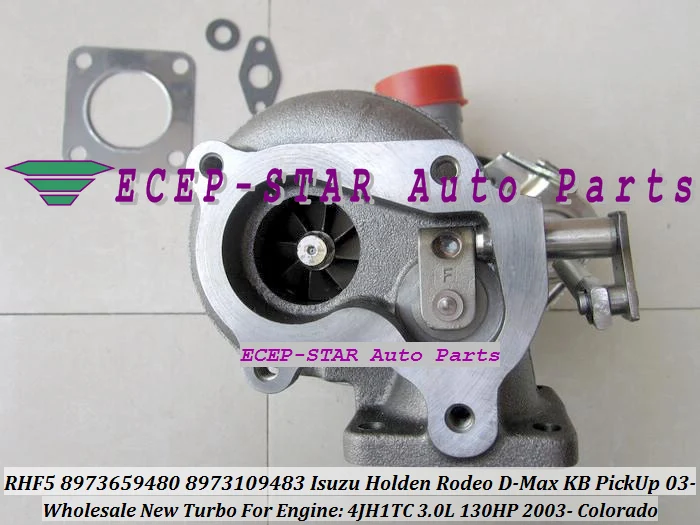 Турбокомпрессор Turbo RHF5 VIDW 8973109483 8973544234 VA430077 VC430077 VB430093 для ISUZU Rodeo Pickup 4JH1T 4JH1TC 3.0L 130 л.с. (art.: 3920d4c282c8a) - 3920d4c282c8a