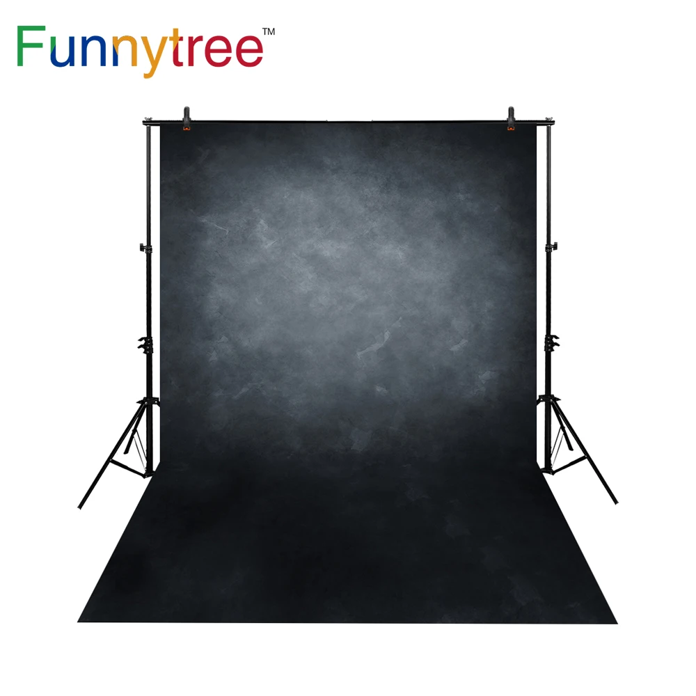 Funnytree фон из тонкой виниловой ткани с фотографический темно черый старый мастер