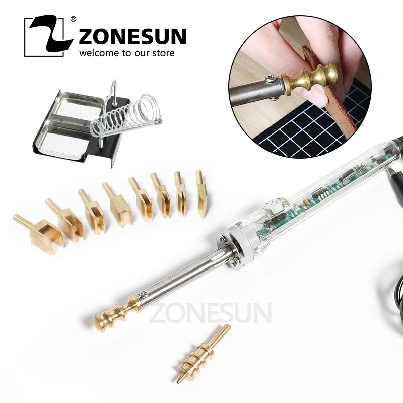 ZONESUN 10 шт одиночная линия 1 8 мм кожаный край для уплотнения DIY инструмент латунный