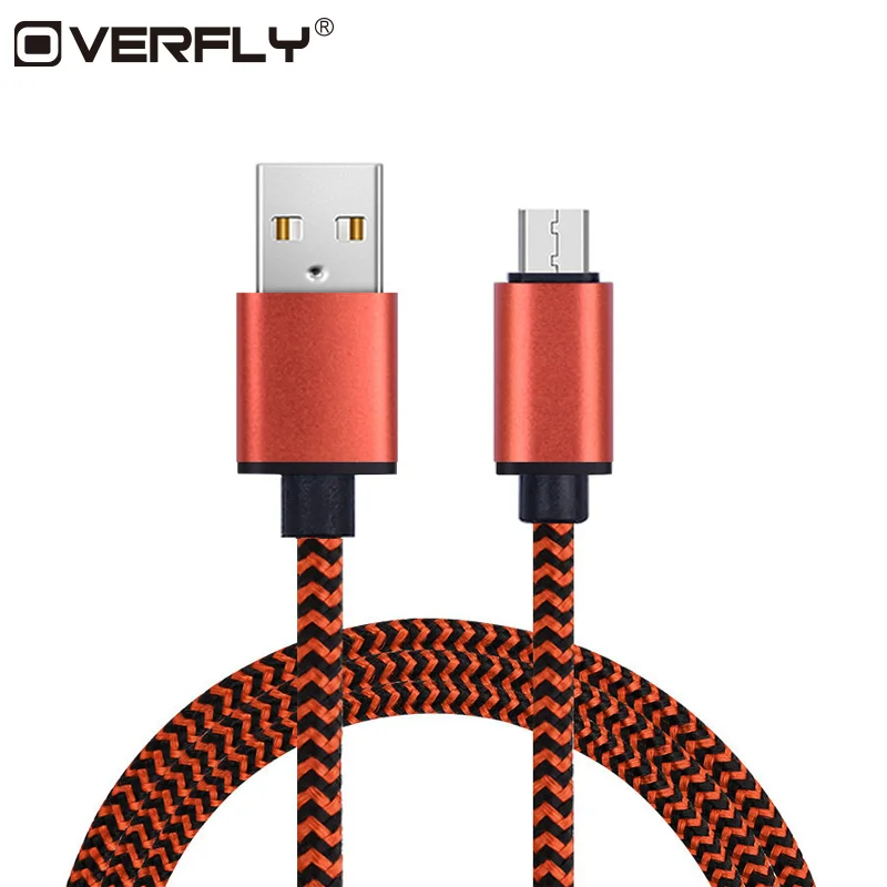 Micro USB Cable 1 M 2.0 Nylon Braided Mobile Phone Charger for Samsung xiaomi LG Huawei Cables | Мобильные телефоны и