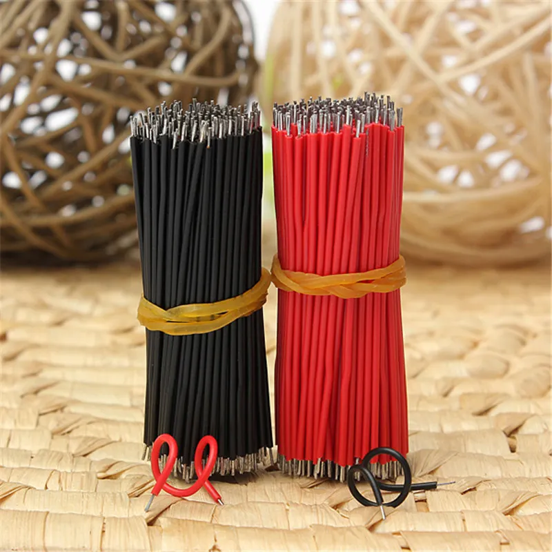 SWILET 400 шт./лот 6 см 26AWG 2 цвета ассорти комплект материнская плата Макет соединительный кабель Провода Луженая для Arduino