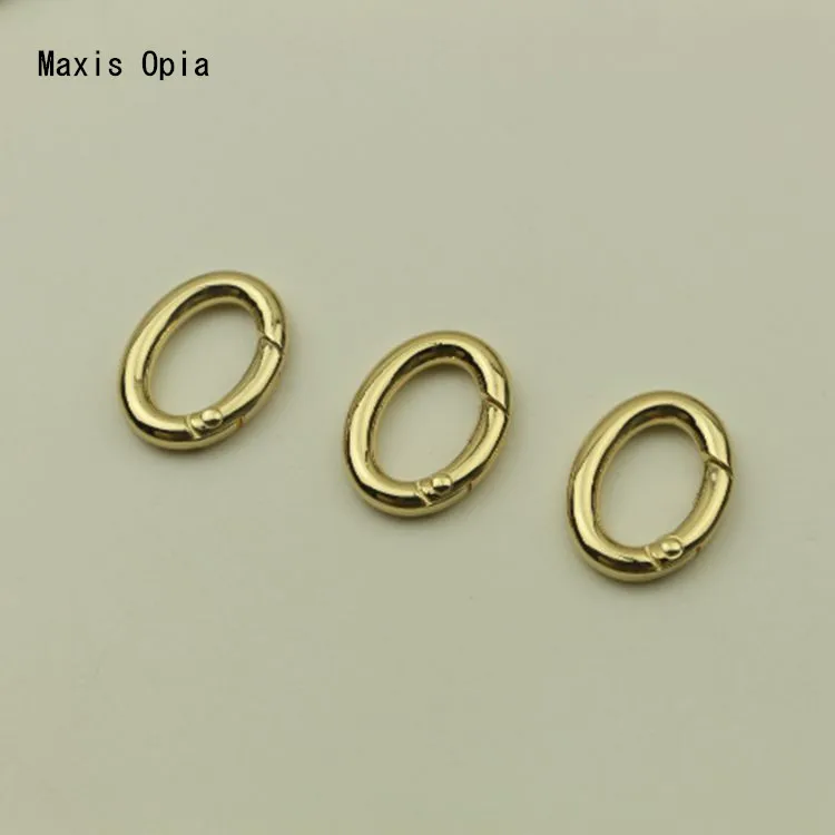 

(100 pieces/lot) small hardware ring oval button buckle Square coil hardware luggage accessories opening Metal O Shape ring