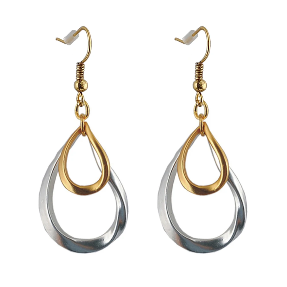 

Modern Earrings Material Environmentally Friendly Earrings Teardrop-Shaped Color Plating