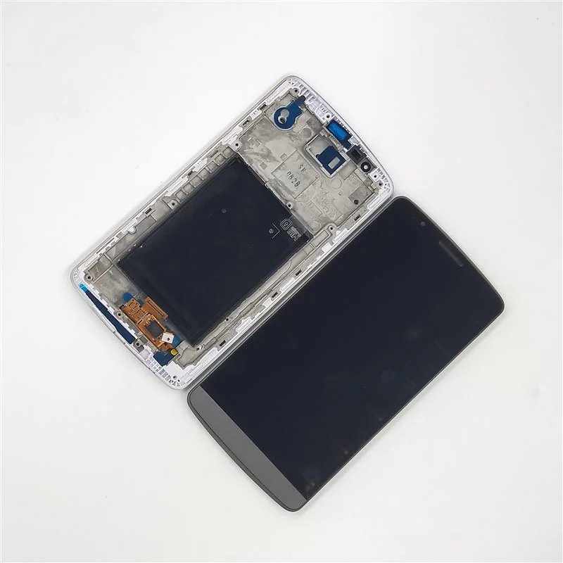 Для LG G3 LCD D850 D851 D855 ЖК-дисплей с кодирующий преобразователь сенсорного экрана в