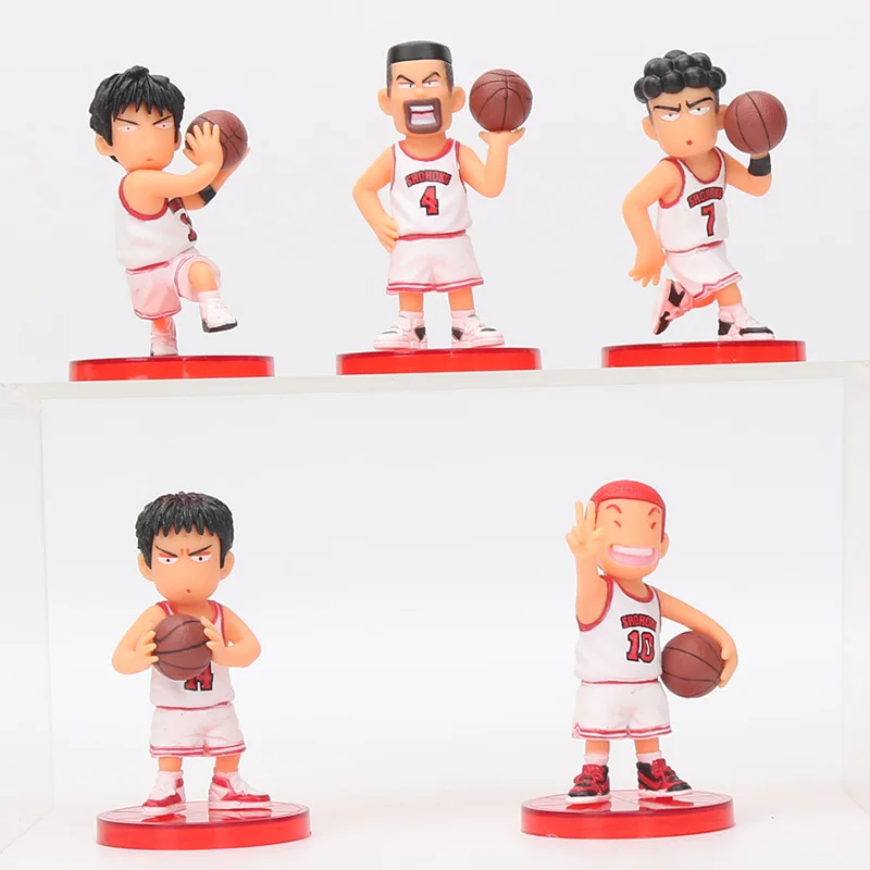 8 см 5 шт./компл. Slam Dunk фигурки японского аниме игрушки на тему баскетбола Sakuragi