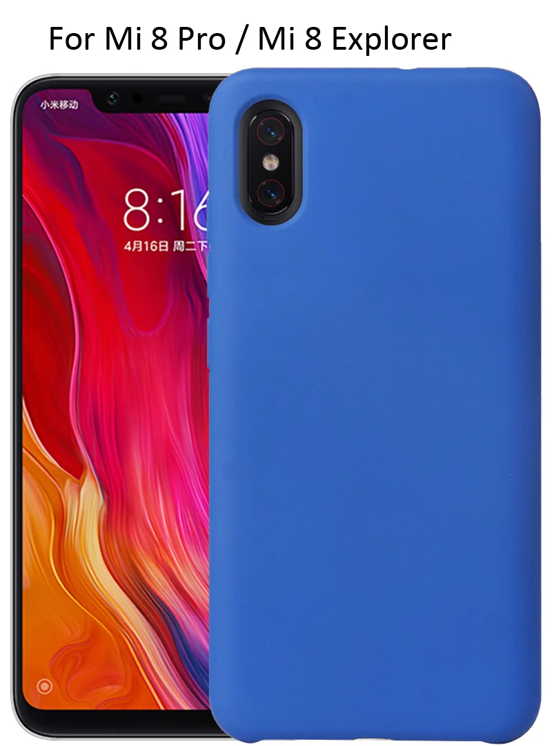 Жидкий силиконовый чехол для Xiao mi 8 mi 8 Pro mi A2 Lite Red mi Note 7 6 5 Pro мягкий гелевый резиновый чехол высокого качества