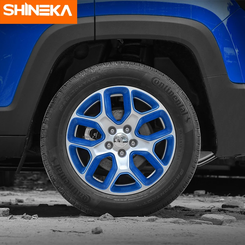 SHINEKA ABS крышка ступицы колеса автомобиля декоративная рамка наклейки для Jeep Renegade
