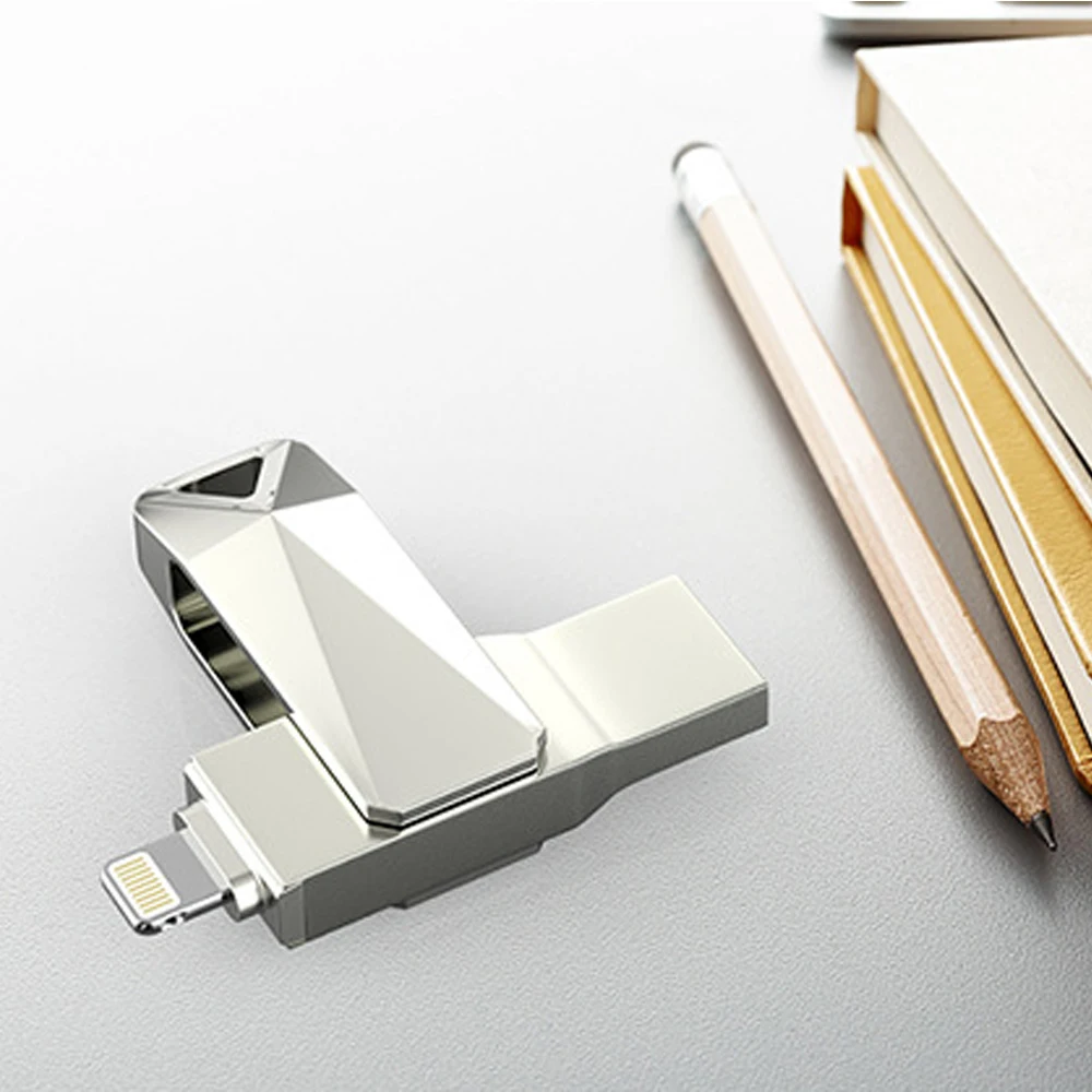 LL TRADER, USB флэш-диск, 64 ГБ, карта памяти, 128 ГБ, металлический, для iPhone, USB накопитель, флеш, 32 ГБ, OTG флешка, подарок, для iPad, Android Phone