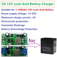 3a 12v 1 1000ah lead acid battery battery charger module for ups car solar motorcycle electric road car charging