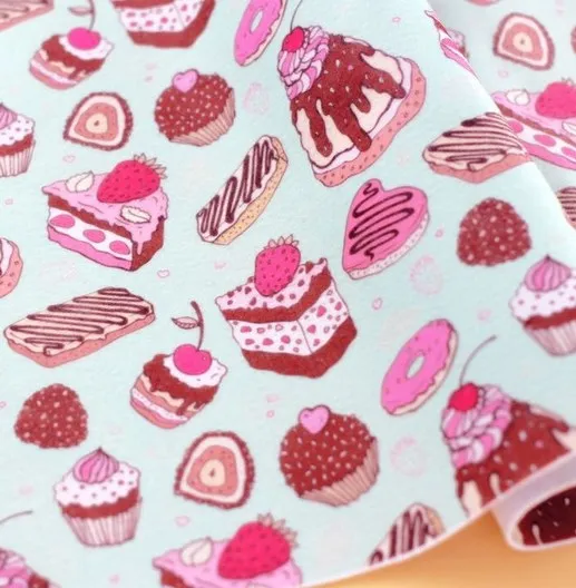 ZY DIY Pretty Soft Cake Candy 6 Designs 30x20cm Felt Fabric Polyester For Sewing Home Decoration | Дом и сад