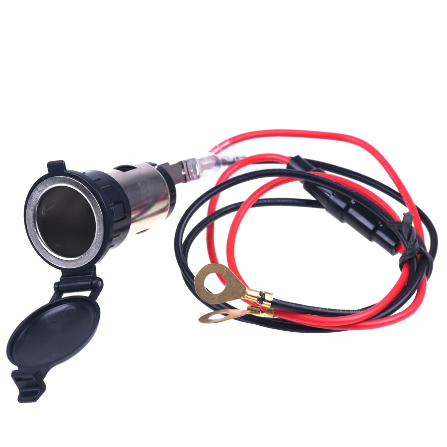 Металлическая розетка для прикуривателя 12 В 24 120 Вт|cigarette lighter female|car outlet12v car socket
