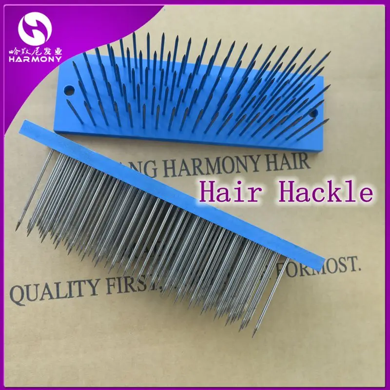 ( 2 pieces/set ) Hair Extension Tools Blue South Korea Stainless Steel Needles Hair Hackle for Hair Factory Comb Hair