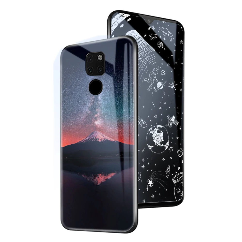 Ciciber роскошный чехол с черепом для huawei P30 P20 mate 20 Lite Pro закаленное стекло чехлы