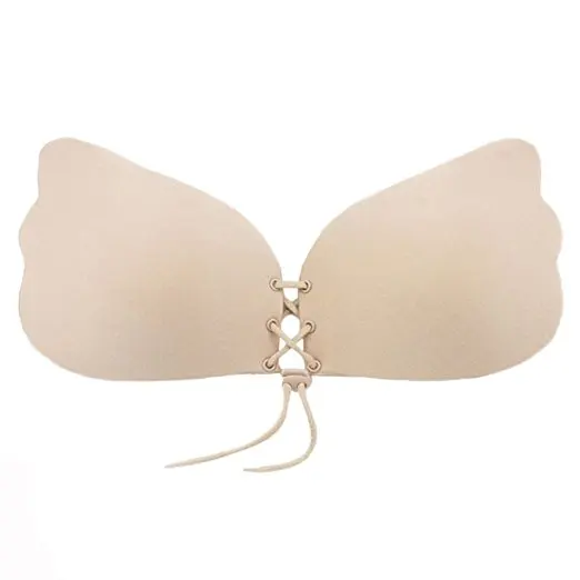 100 pcs/ lot Fashion Women Underwear Sexy Lingerie Silicone Adhesive Gel Push Up Backless Strapless Invisible Chest Bra