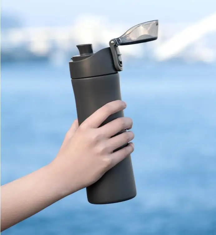 xiaomi mijia спортивный термос с холодной чашкой 500 мл бутылка для питьевой воды портативный герметичный 316 нержавеющая сталь Спорт на открытом воздухе