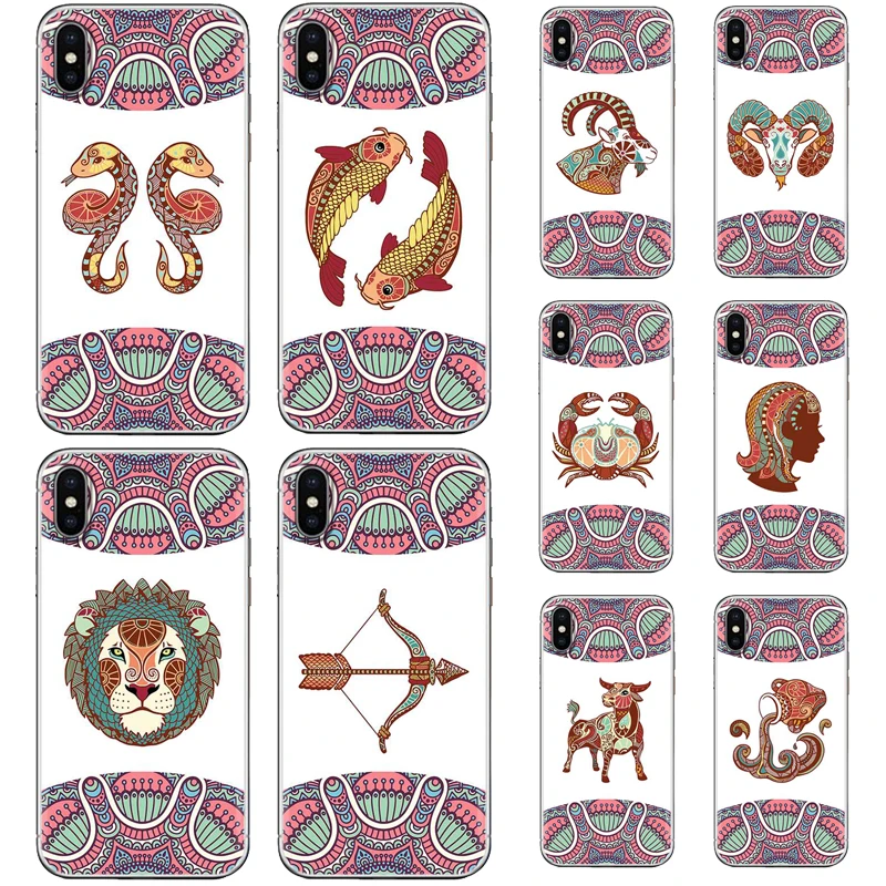 Back Phone Cover For Meizu M6S/ M6T/ 16/ M9C/ Note 8/ Meilan U20/ U10 Twelve Constellations Series |