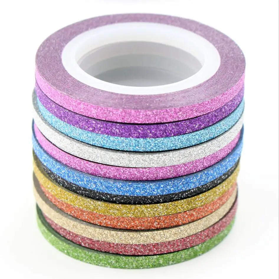 Новинка модные матовые наклейки для ногтей 12 цветов на выбор рулоны полосатая