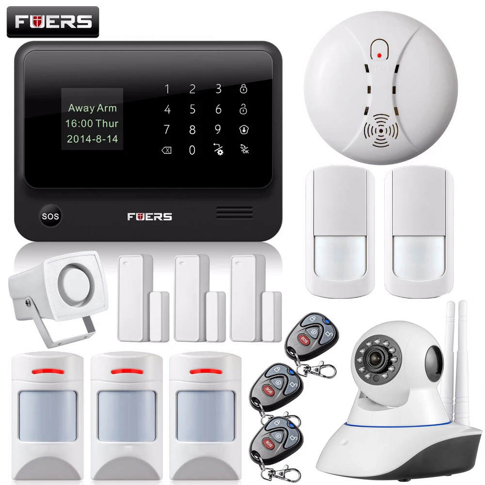 Fuers WiFi GSM GPRS домашняя система охранной сигнализации датчики двери IOS Android Контроль