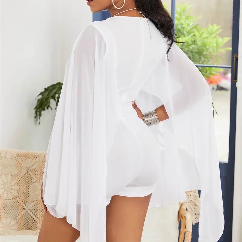 

Body Suits For Women Casual Elegant Trendy Bodysuit Ladies Rompers Womens Jumpsuit Plus Size Bodycon Romper Bat Short Playsuits