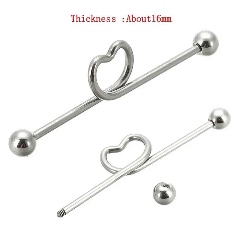 Распродажа 1 шт. серьги пирсинг Бар 316L хирургическая сталь Штанга каркаса кольцо