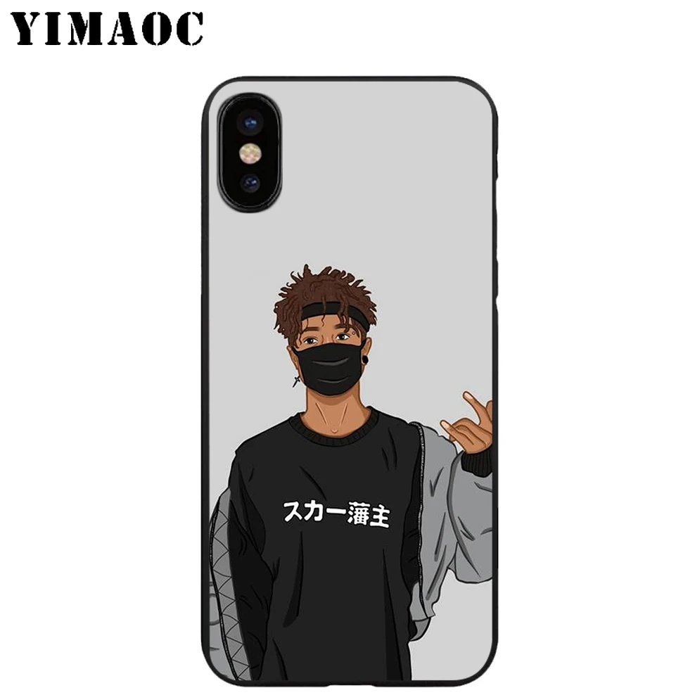 YIMAOC Scarlxrd J Bad boy Soft TPU Black Silicone Case for iPhone X or 10 8 7 6 6S Plus 5 5S SE Xr Xs Max |