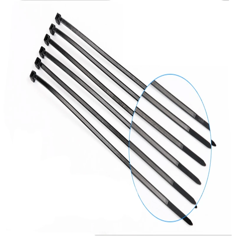 400 шт./лот пластиковые самоблокирующиеся Нейлоновые кабельные стяжки 4*200 мм