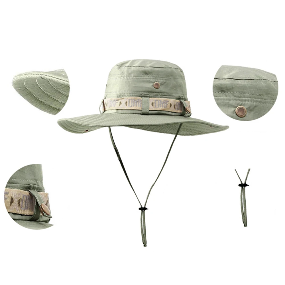 

Summer Sun Hats Outdoor Hat Male Fisherman UV-Protection Men Cap Korean Mountaineering Fishing Casual Man Women Unisex Foldable