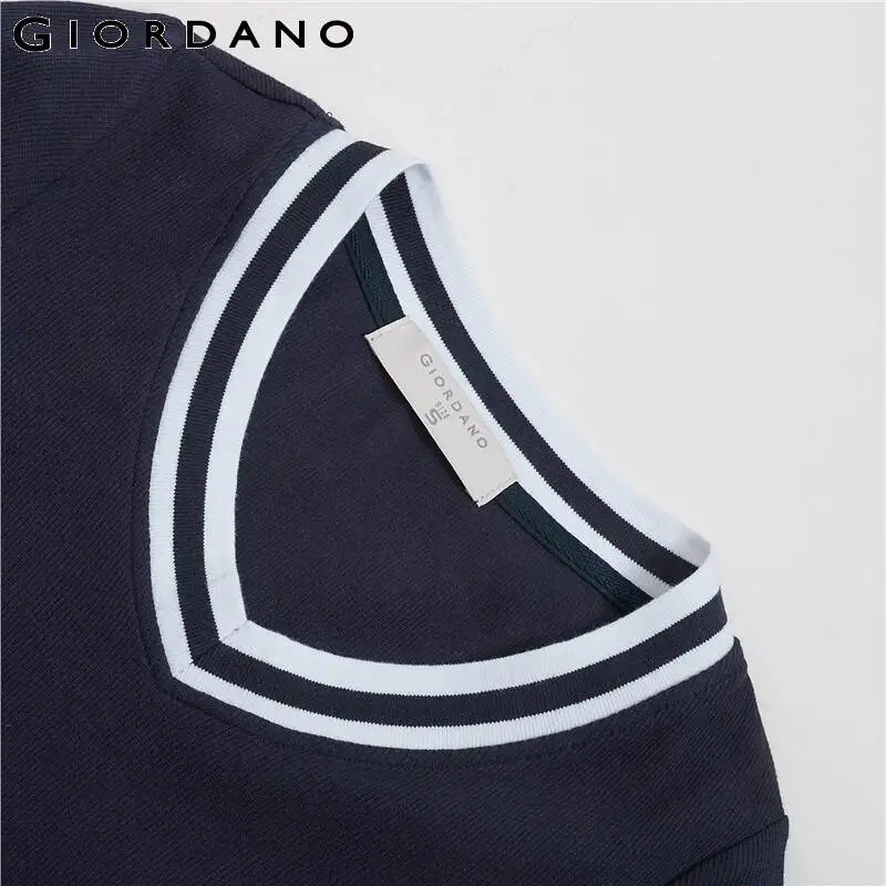 Футболка Giordano женская Летняя трикотажная футболка с коротким рукавом и