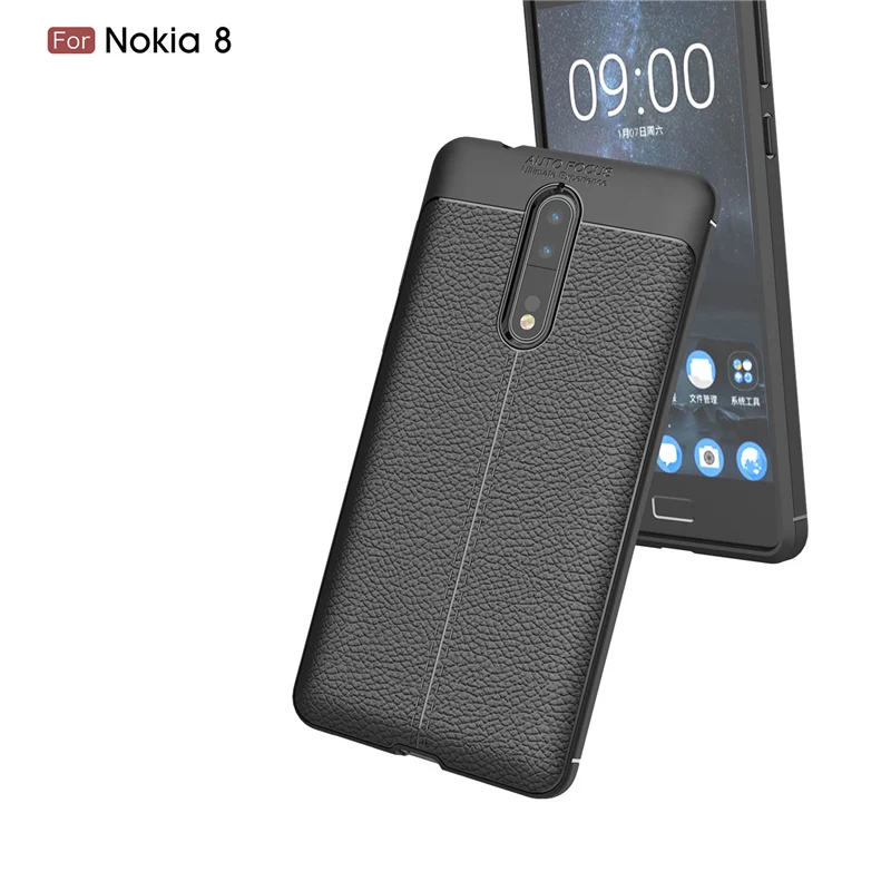 Чехлы для джентльменов Nokia 8 чехол телефона с зернистой текстурой Sirocco