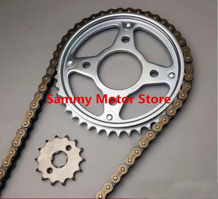 Мотоциклетная цепь с передней задней звездочкой 39T/42T/43T/45T 15T|motorcycle chain|motorcycle roller