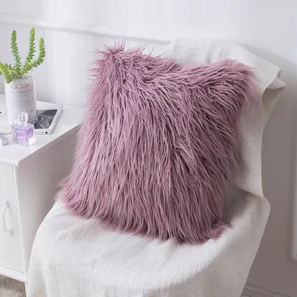 2019 супер мягкие плюшевые наволочки наволочка из монгольской овечьей шерсти для